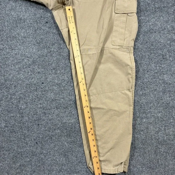 Tru-Spec Mens Cargo Pants Size XL Regular Beige 100% Cotton Outdoor Mid Rise - Picture 7 of 9